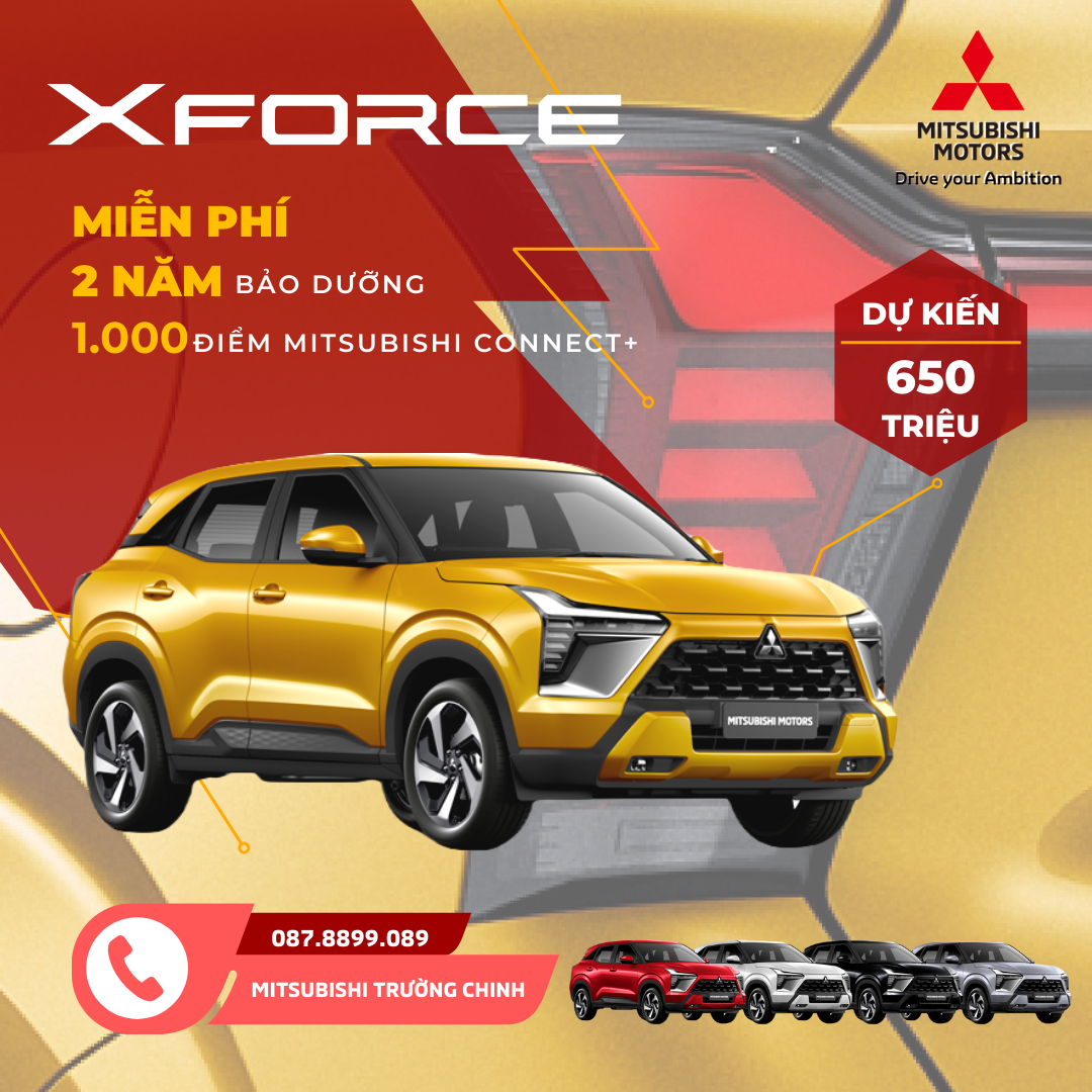 Mitsubishi Xforce ra mắt – Sự kiện đầy hứa hẹn tại Việt Nam vào ngày 10/1/2024: Khám phá sự kết hợp hoàn hảo giữa công nghệ và hiệu suất.